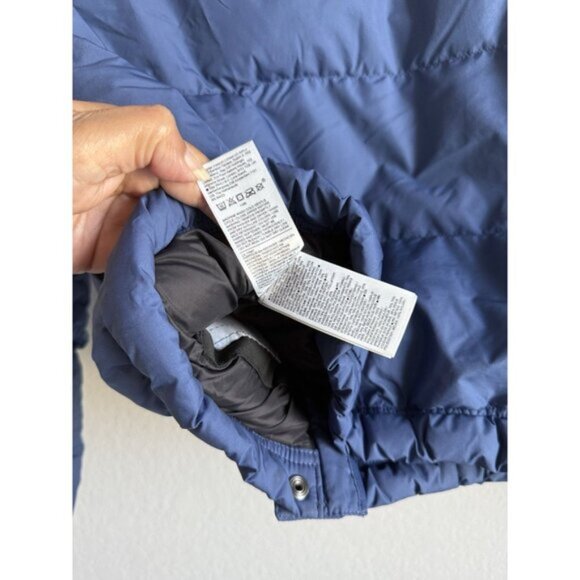 Athleta Girl‎ Sleigh All Day Down Puff Jacket In Damask Blue Size L/12 Winter - Picture 16 of 16